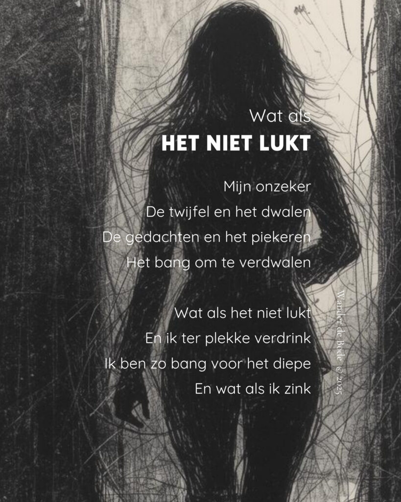 Gedicht - Wat als het niet lukt