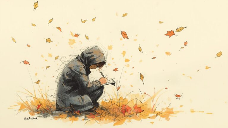 Ik schrijf mezelf door de herfst