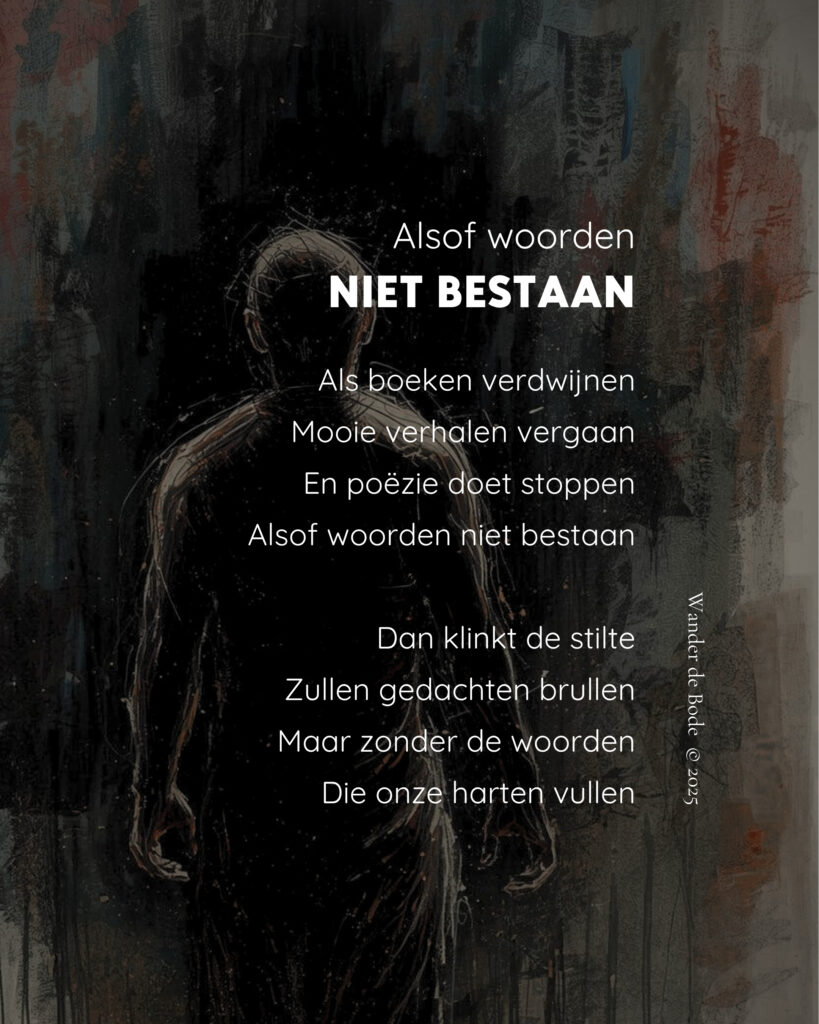 Gedicht - Alsof woorden niet bestaan
