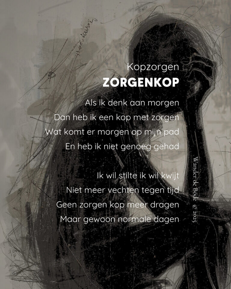 Gedicht - Kopzorgen zorgenkop
