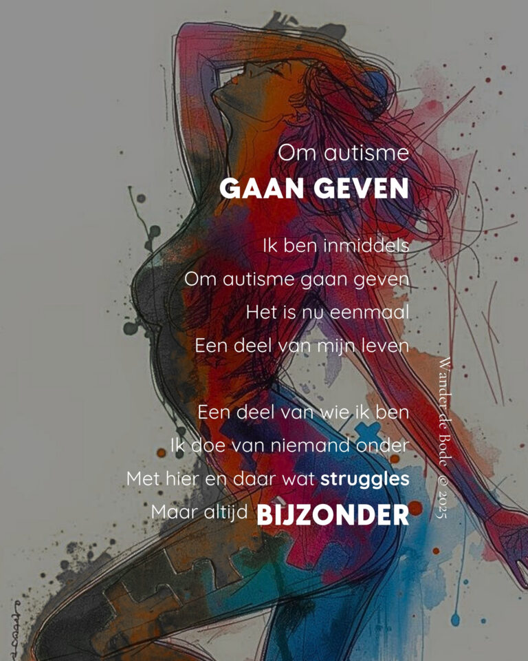 Gedicht - Om autisme gaan geven