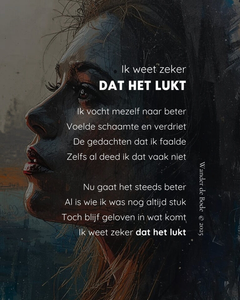 Gedicht - ik weet zeker dat het lukt