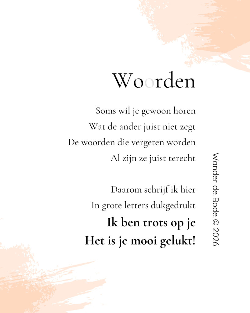 Gedicht - Woorden