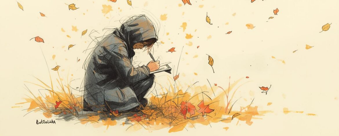 Ik schrijf mezelf door de herfst